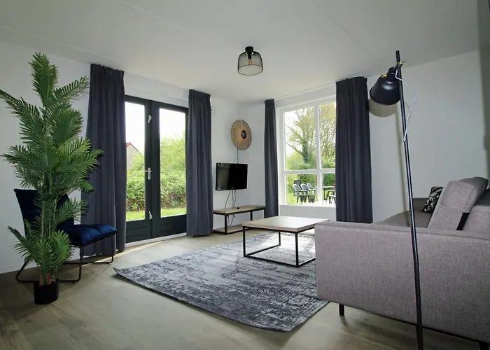 호텔 Broeckhuys Lakeview Vip Bungalows 6p With Sauna Aan Het Water Met Wijds Uitzicht